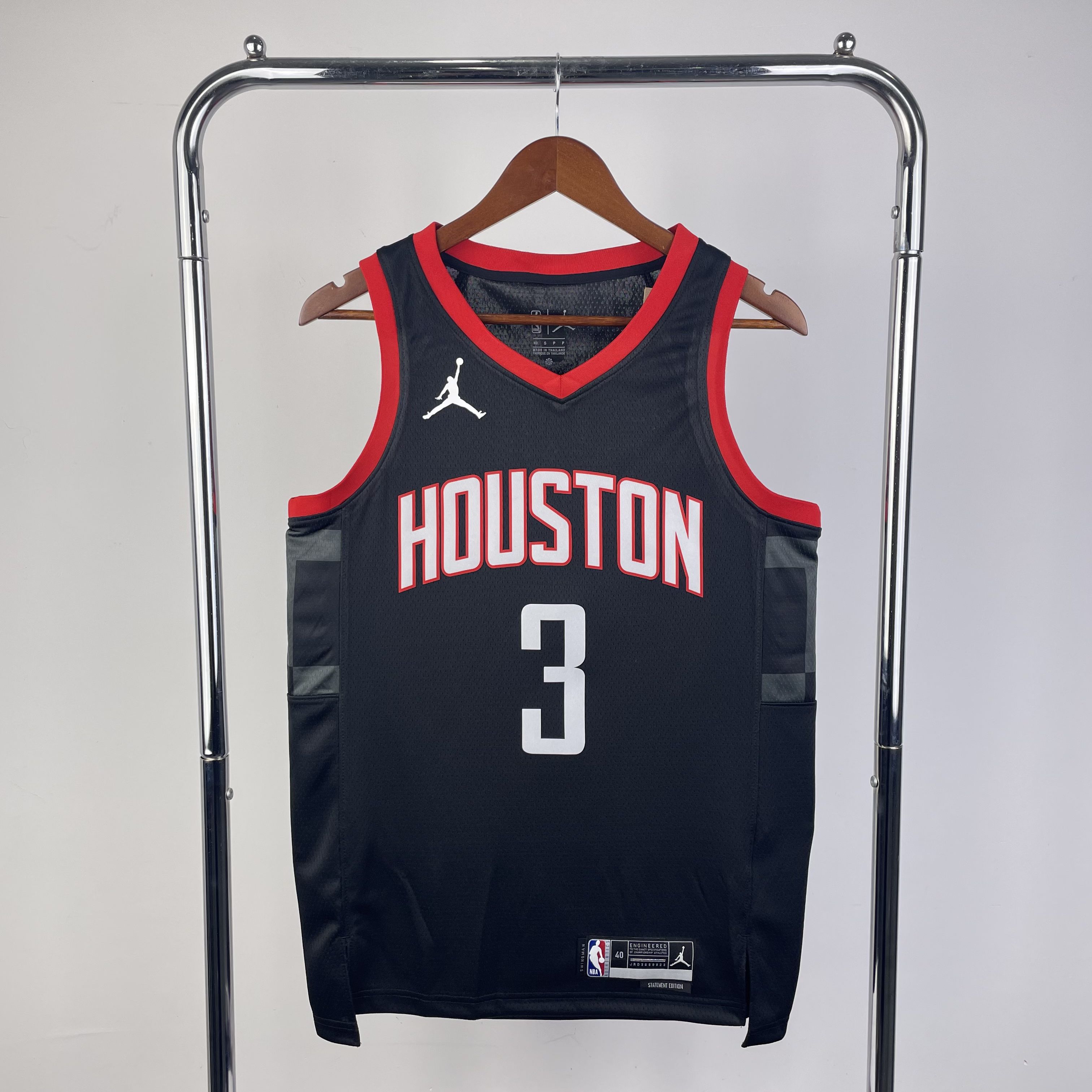 Men Houston Rockets #3 Porter jr Black Season Jordon 2024 NBA Jersey